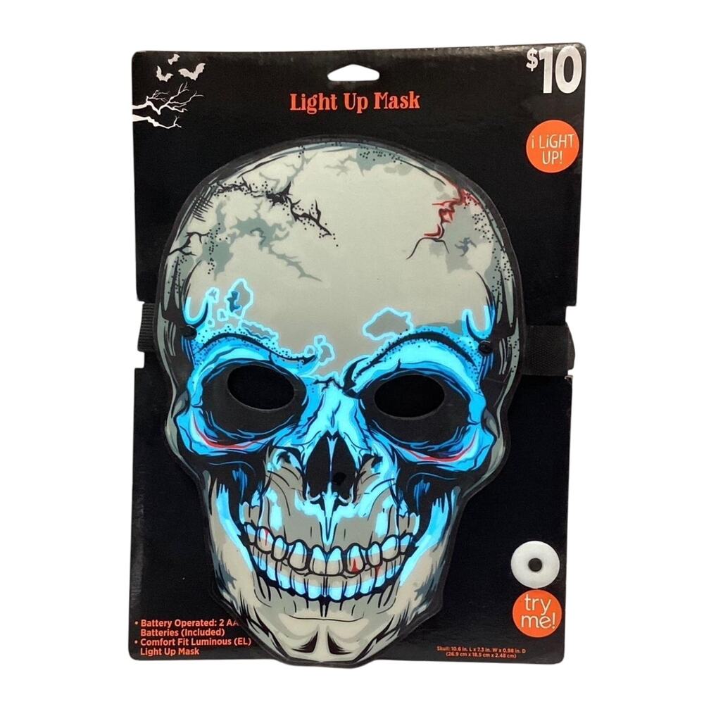 Halloween Skull Light Up Mask